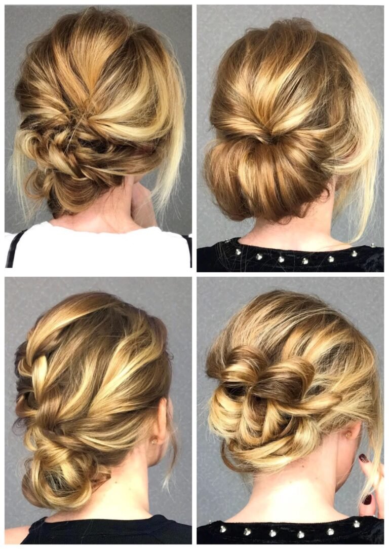 4 Stylish Bun Hairstyles in Easy Video Tutorials