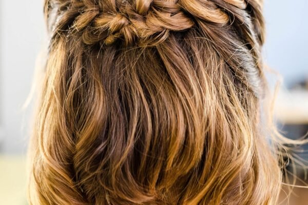 How to Do a Half-Up French Braid Crown in 6 Easy Steps